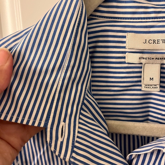 JCrew blue and white stripped button down shirt - Picture 3 of 4
